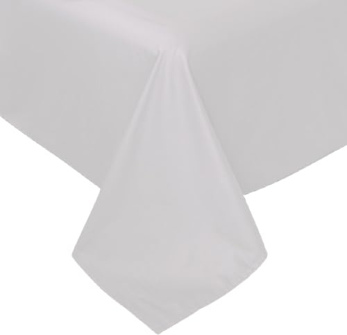 Cotton Market Bettlaken 140x250 cm ohne Gummi – Klassisches Betttuch aus 100% Baumwolle, Glattes Haustuch, Pflegeleicht & Weich, Weiß