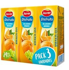 Jus 100% Pur Fruit Orange-Raisin, 200ml (10 briques)
