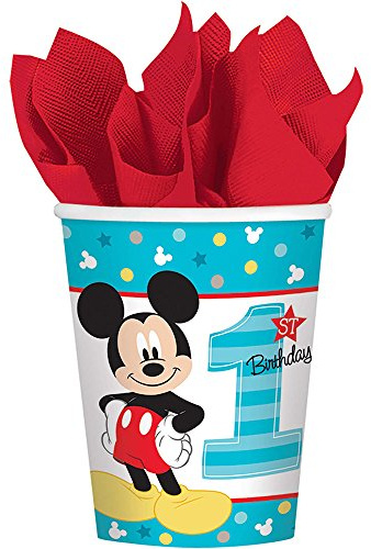 Mickey's Fun To Be One Paper 9oz Cups (8 Count)