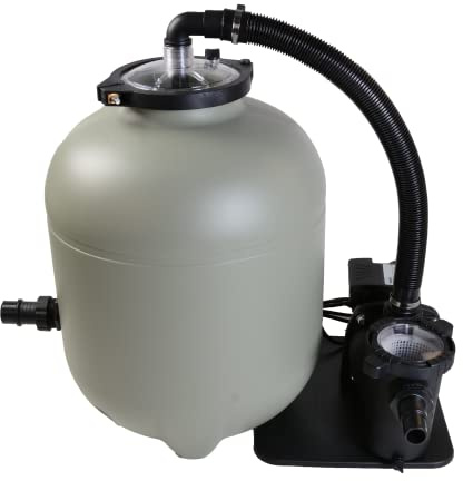 AquaForte Aqualoon EZ Clean 300 Filterset inklusive Pumpe mit Vorfilter und Filtertankhöhe 500 mm, 300 Watt, maximaler Durchfluss 6.5 m3 pro Stunde, Max. Poolgröße 28m3