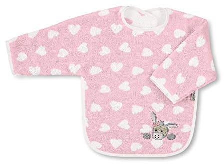 my-mosaik Sterntaler Baby-und Kinder Ärmellätzchen 100% Baumwolle personalisiert mit Namen/inklusive Bestickung (Emmi Girl rosa)