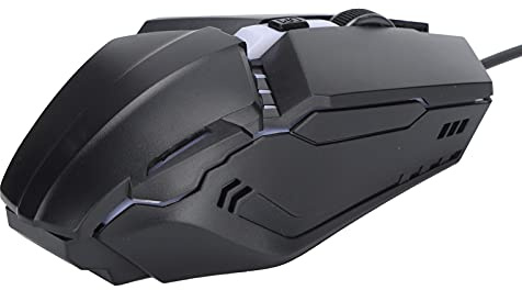 Kabelgebundene Gaming-Maus, USB-Kabelgebundene, Hintergrundbeleuchtete Mechanische Mäuse, 1000 DPI Einstellbar, 4 Tasten, Vier-Wege-Roller, für PC/Notebook/XP/7/8/10