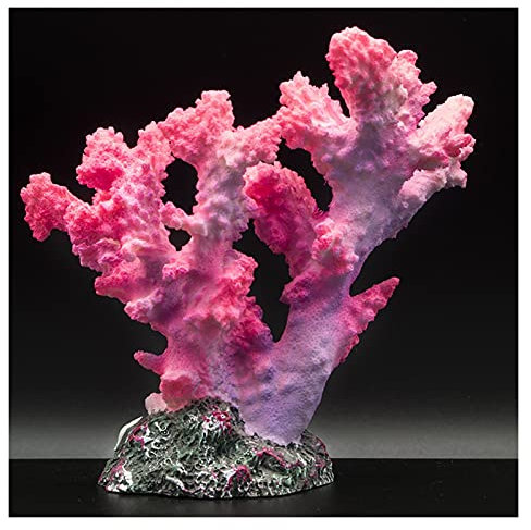 Aquarium Pflanzen Deko Harz Koralle Dekoration Bunte Fisch Aquarium Dekoration Koralle für Fischtank Harz Reef Rock Lanscaping Ornamente