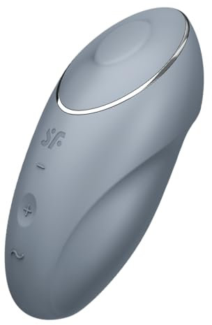 Satisfyer Tap & Climax 1 Vibratore a Onde di Pressione | Sex Toys da appoggio con Funzione di picchiettamento | Impermeabile (IPX7) | Silicone skin-friendly | Stimolazione Clitoridea per Donne