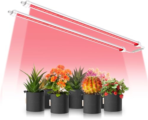 Spider Farmer LED Pflanzenlampe GlowR80, Rotes Spektrum Zusätzliche Beleuchtung Bars, 650-665NM Hohe Effizienz Wachsen für Indoor Pflanzen Blume Blühen Fruchtbildung Satz von 2, 80W