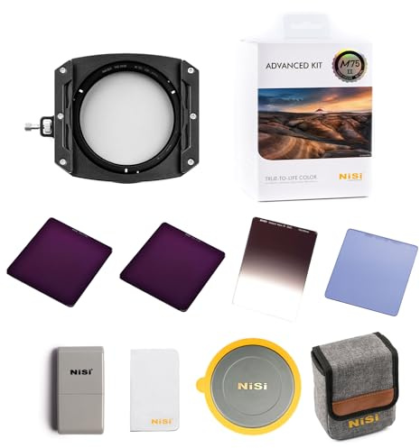 NiSi M75 Filterhalter Kit - 75mm System Advance Kit | 67mm Ring, True Colors CPL, 3-Stop Medium GND, 6/10 Stop ND Filter, Natural Night Filter