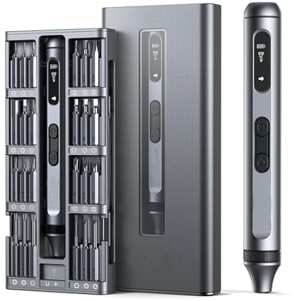 SH-RuiDu Mini Elektro Schraubendreher Set, 50 in 1 Magnetischer Mini Feinmechaniker Werkzeug Set, Präzisionsschraubendreher Reparatur Set mit 48 Bits für Handys, Uhren, Spielzeug, Kamera, Computers