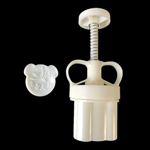 50g Bear For Head Cookie Stamp Thickness Adjustable Mold Hand Press Cutter Green Bean Cake Mould Mid-Autumn Festival Supplies