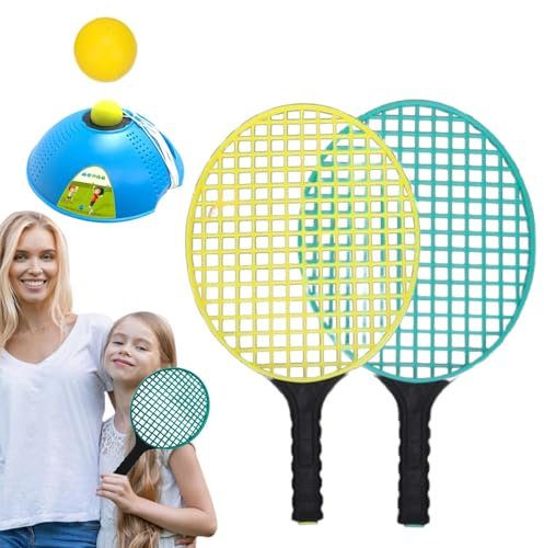 Mwqpgyh Tennis-Trainingshilfe, tragbares Tennis-Trainingsgerät, stabile Tennis-Trainingshilfe, Tennistrainer für Tennis-Enthusiasten und Familie