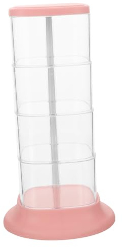 CHILDWEET Organizador de Joyería Transparente de Caja de Almacenamiento para Pendientes para Escritorios y Mesas de Maquillaje