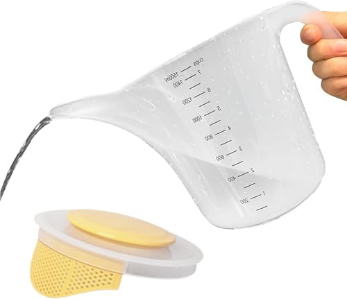 dosatrice multiuso da 1500 ml, strumento per sbattere le uova, pratico gadget da cucina per la preparazione della cottura, contenitore durevole per la casa