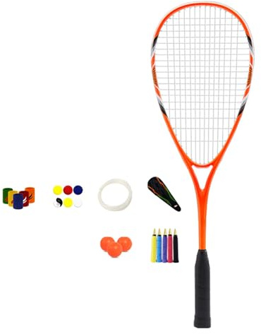 LSTTBO Squashschläger für Anfänger, rutschfester Griff, Rahmen aus Aluminiumlegierung, Trainingspaddel für Männer und Frauen, professioneller Squashschläger für Männer und Frauen