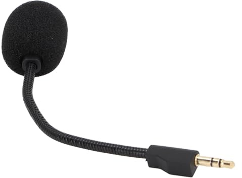 VBESTLIFE Remplacement du Micro pour Casque de Jeu G Pro/G Pro X, Microphone Omnidirectionnel à Perche de Jeu Détachable de 3.5mm avec Mousse