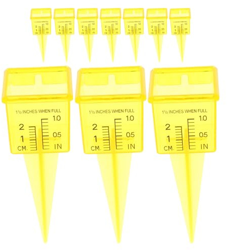 Parliky Lot de 20 Pluviomètres de Jardin 38 CM pour Arroseurs Automatiques – Cylindre Gradué Extérieur Résistant aux Intempéries – Outil de Mesure Précis des Précipitations pour Pelouse