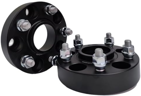 Nabenabstandshalter für Jaguar XE XEL XF XFL XJ F-Type 2 Stück Auto-Radabstandshalter Aluminium-Adapter Separadores (25 mm)