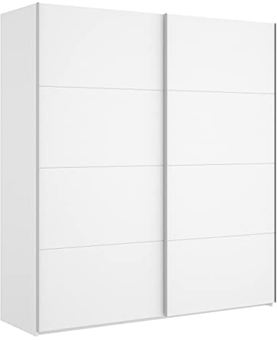 DEKIT GRUPO RIMOBEL SLIDE - Armario 2 Puertas correderas con perfiles de aluminio - Blanco - 180x204x65cm