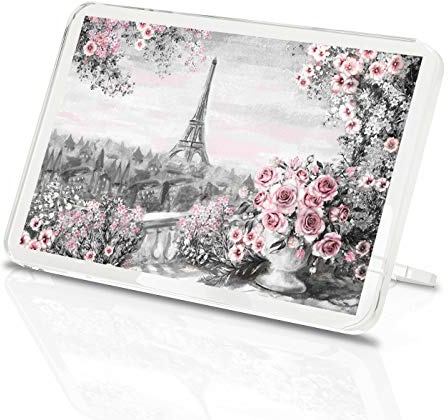 #14816 Kühlschrankmagnet, Motiv: Eiffelturm, aus Vinyl, klassisch, Motiv: Paris, Frankreich, Rosa