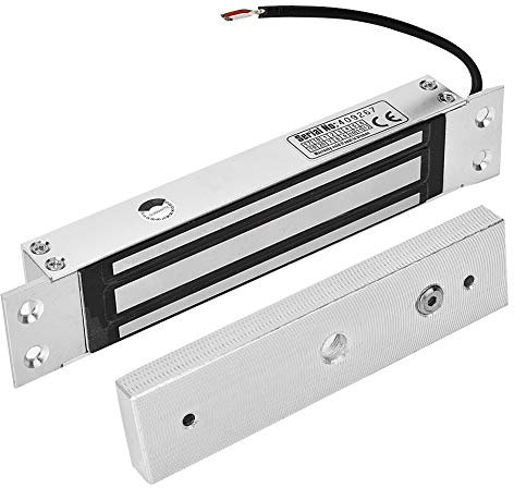 Cerradura electromagnética, MAGT eléctrico magnético Flush cerradura electromagnética Monte Embedded DC 12V 180kg Fuerza de retención for el control de acceso de una sola puerta