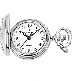 Festina Orologio da Tasca Donna Acciaio Inossidabile 316L - Quarzo - Orologio donna - Vetro alta resistenza F2032/1