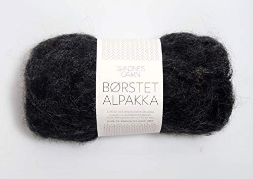 Borstet Alpakka col.1099 black ca.110 m 50 g