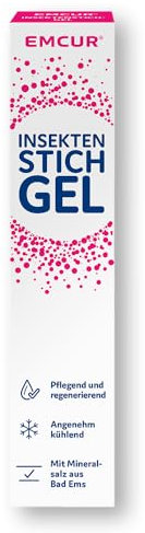 Emcur® Insektenstich-Gel | pflegt und beruhigt | kühlt angenehm | regeneriert die irritierte Haut | einzigartige Formel mit Mineralsalz aus Bad Ems | für jedes Alter | 20 ml