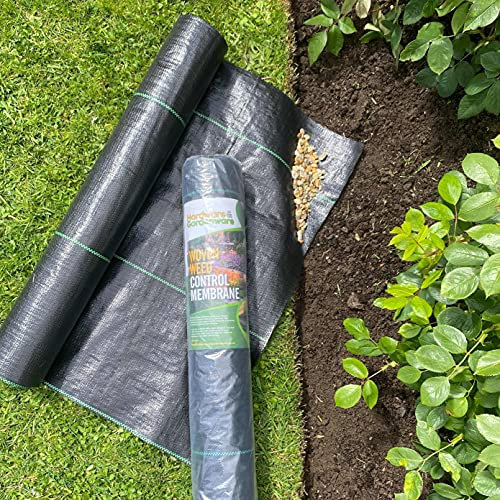 Astbury's H&G Heavy Duty Weed Control Membrane Landscape Fabric Ground Cover 100gsm (1.5m x 25m)