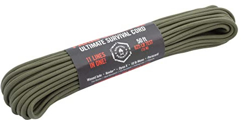 Atwood Rope Parapocalypse Ultimate Survival Paracourd Seil 50ft (Oliv)