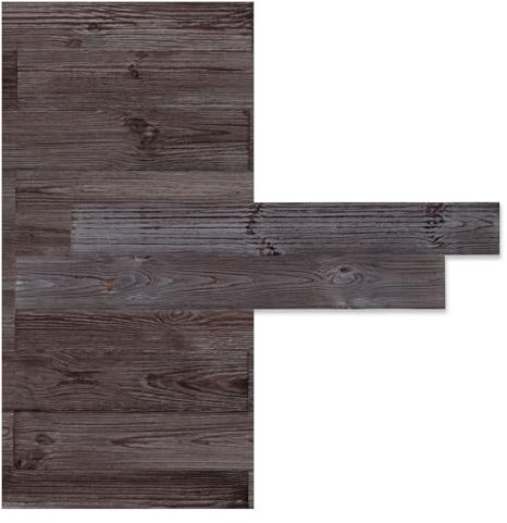 iWerk® Echtholz Wandpaneele selbstklebend | Premium Holzpaneele für Wand & Decke | Moderne Wandverkleidung für Wohnzimmer, Schlafzimmer & Kinderzimmer | Design „Taiga“ – 78 × 10 × 0,5 cm