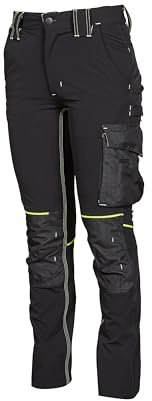 U Power Herren Arbeitsschutzanzug Atom Lady Black Carbon