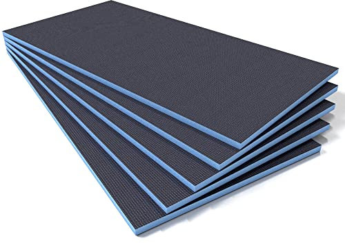 Tile Backer Boards 20mm / 7.2m2-1200 x 600mm, Waterproof Insulation for Underfloor Heating (10 Boards)