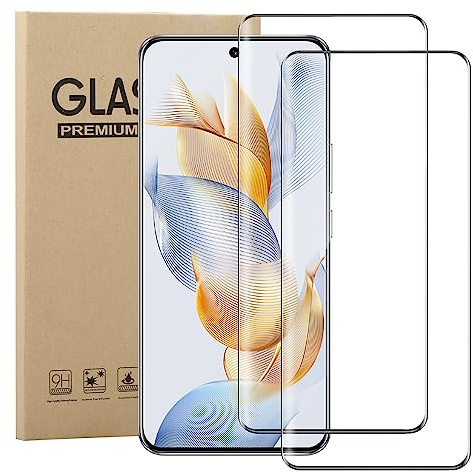 GEJEFA 2 Pezzi Vetro Temperato per Honor 90, [3D Curved Edge to Edge] Copertura Completa, Bubble Free e Anti-Graffio Pellicola Protettiva per Honor 90