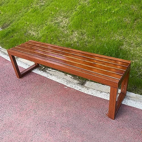 YUZES Gartenbank Holz,parkbank Wetterfest,Gartenbank Sitzbank Ohne Lehne Outdoor Bank für Garten, Veranda, Parks, Hof,Terrassenbank 2-3 Sitzer Sitzbank,Ruhebank (Size : 100x40x45cm)