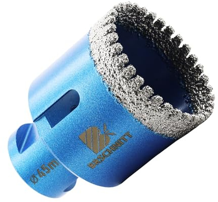 Diamond Core Drill Bit 45mm,BRSCHNITT M14 Vacuum Brazed Diamond Tip Drill Bit for Tile Porcelain Ceramic Marble Granite Drilling