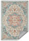 SONGMICS HOME Tappeto Antiscivolo 120 x 170 cm Camera da Letto, Stile Vintage Tradizionale, Ornamento per Soggiorno, Cucina, Ingresso, Sala da Pranzo, Lavabile in Lavatrice, Blu Acqua TAR032Q01
