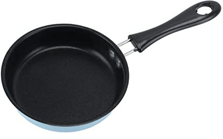 Generic Padelle Antiaderenti in Acciaio Inossidabile, Piccole per Frittate Calibro 4 Pollici (BLUE)