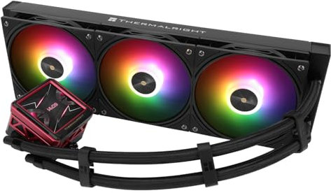 Thermalright FW 360 Ultra ARGB Black CPU-Wasserkühler,3 PWM-Lüfter Wasserkühlung, IPS-LCD-Bildschirm mit 480x480 Auflösung,für AM4/AM5 und Intel LGA1700/1851, 2,88-Zoll-Display