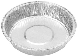 100 Tourtières en Aluminium 200 ml D. 138 x H. 21 mm Pratiques, Résistantes et Jetables pour Cuisson et Congélation - D-Work