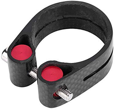 Sattelklemme mit Schnellspanner von 35 mm. Preisgünstiges Design aus Carbonfaser, einfache Montage im Mountainbike