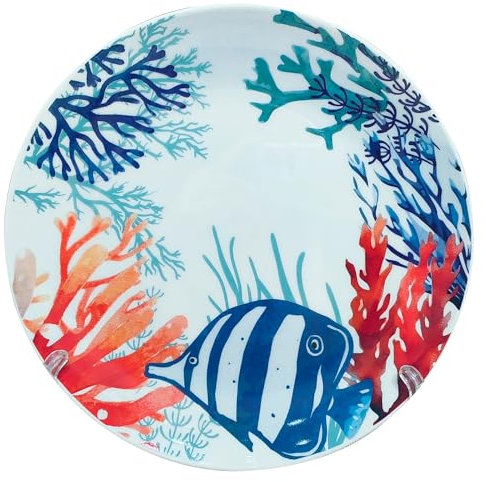 BY SIGRIS Assiette à dessert en forme de poisson avec boîte cadeau idéale pour les cadeaux originaux et la décoration de table