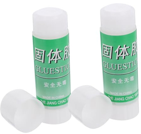 Artibetter 2pcs Portable Solid Glue Sticks White Pva Glue for Office School Craft Adhesive Sticks for Diy