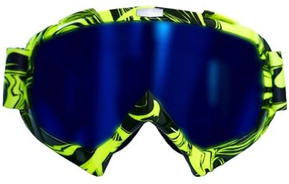 Mud Defeater Motor Motocross Brille Kinder AHP Motorradbrille Racing Googles Gelb