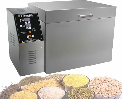 YGHBFRSZ Frigorifero A Chicchi di caffè, Tostatrice Elettrica A Noci, Tostatrice Multifunzionale, con Tubo di Riscaldamento in Acciaio Inossidabile, Temperatura Regolabile, Tostatura Uniforme