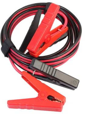 WEKADRIN Cavo Avviamento Emergenza in Rame Alluminio Rivestito per Batteria Auto Booster Cavo Potenza Resistente per Collegamento Batterie e Generator Clip Facile da Usare