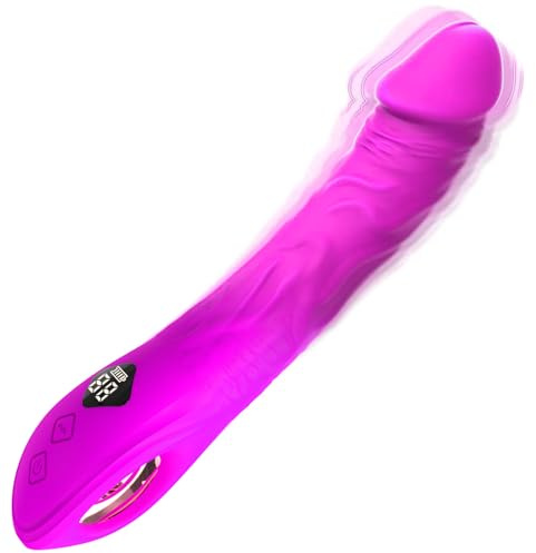Gode Vibro-masseur Vibromasseurs Feminin Clitoridien va et vient Sex Toys, Sextoyse Femme Clitoridienne, 8 Modes Vibrations Vibromasseur Sextoy, Godemichets Sextoyse Couple Plaisir