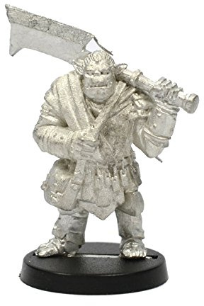 Stonehaven Half-Orc Fighter Miniature Figure (for 28mm Scale Table Top War Games) - Made in USA
