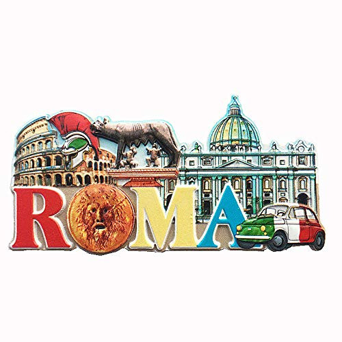 3D-Kühlschrankmagnet, Vatikan, Kolosseum von Rom, Italien, Geschenk, Souvenir, Dekoration für Zuhause und Küche, magnetischer Aufkleber für Kühlschrank