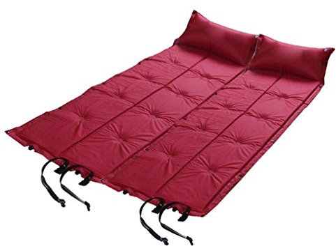RONGJJ Isomatte Camping Somatte Ultraleicht. Schlafmatte Kleines Packmaß. Aufblasbare Luftmatratze. Ideal Für Camping, Trekking Und Backpacking, 2 red Spells