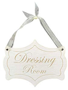 Dressing Room Hand Painted Door Sign French Chateau Style 110mm High x 150mm Wide
