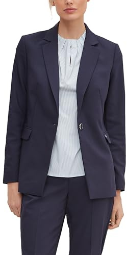 Comma Taillierter Blazer aus Baumwollmix