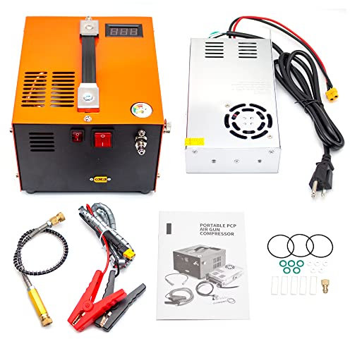 Jieotwice Elektrische Hochspannung Luftpumpe, Hochdruckluftpumpe, Externe Transformator Luftpumpe, Automobil Pumpe Kompressor 12V 4500PSI 30MPA 4500Psi (220V To 12V)